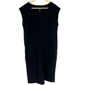 Prana Dress Size Small Womens Black Norma Casual Stretch Athletic Pockets UPF 50